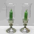 Glass Hurricane Lamp