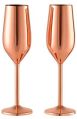 Copper Champagne Glass