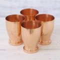 Polished Copper Four Glass Set