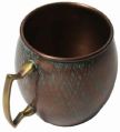 Antique Copper Dark Patina Beer Mug