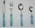 Metal Cutlery Set With Plastic Handle