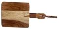 Wooden Chopping/ Cutting Board For Kitchen With Leather Handle