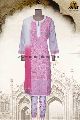 LUCKNOW CHIKAN LATEST EMBROIDERED COTTON STITCHED SUIT