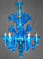 Colored Glass Chandelier