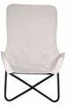 Knock Down Royal White Square Canvas Butterfly Chair