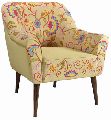 Embroidery Provincial Wooden Carving Armchair