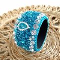 6 Pc Set Lac And Beaded Work Napkin Ring