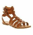 Leather gladiator sandals for ladies