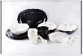 Black &amp; White Melamine Plastic Dinner Sets