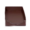 leather letter tray