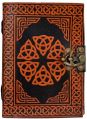 Leather Journal Celtic Design Shadow Note Book Travel Journal