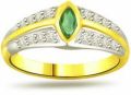 Diamond & Emerald Gold Ring