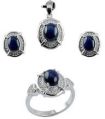 925 sterling silver ring earring pendant women set