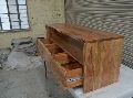 Wooden Live Edge Designer Storage Cabinet