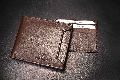 Leather Wallet Brown Detachable Card Holder