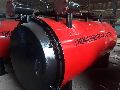 THERMAL RED AND BLACK New Automatic horizontal oil fired thermic fluid heater