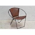 Leather Iron high quality dining chair