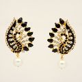 Bollywood Style black polki Earrings