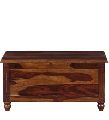 Wood Provincial Teak Colored Trunk for Storage