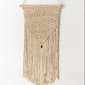 hand knitted cotton macrame