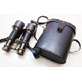 Admirals Brass Binoculars with Leather Case