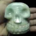 Aquamarine Gemstone Skull