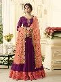 Designer Purple Anarkali Salwar Suit