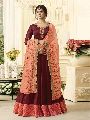 Designer Red Anarkali Salwar Suit