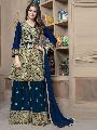 Pakistani Turquoise Sharara Suit