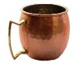 Copper Moscow Mule Hammer Mug With Brass Lead Free Handle