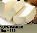 White fresh soya paneer