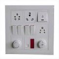 ABS Plastic Rectengular Rounded Square Multicolor Pure White White New Electric Switches