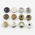 Aluminum Brown Golden Metalic Silver Jeans Buttons 