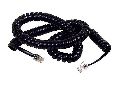 Black Red White telephone coil cord