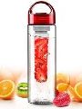 Red Mount Top Fruit Infuser Water Bottle