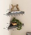 Wooden Floating Corner Shelf