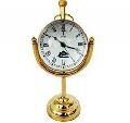 Brass Analog Table Clock