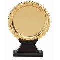 Round gold plated memento