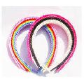 Rubber Plastic Round Black Green Orange Red Yellow Plain Printed hair bands