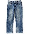 Cotton Dobby Linen Polyester Spandex Black Blue Grey White Faded Plain Printed Ripped Rugged Kids Jeans