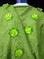 3D Embroidered Green Stole
