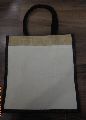 Laminated Natural Jute Bag with Black Dyed Gusset