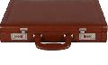 Leather Black Brown Dark Brown Gray Plain briefcase