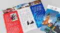 Rectangular Square Black Blue Brown Red Yellow White Silver Double Sided Single Side Printed Leaflets