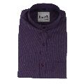Mens Purple Chinese Collar Shirt