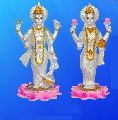 999 Silver Vishnu Laxmi Statue