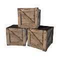 Rectangular Square wooden box crates