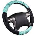 Leather PU Leather Rexine Synthetic Leather Round Black Brown Grey Steering Wheel Covers