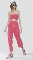 Pink Bandeau Top and Pant