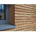 Polished exterior cladding wooden plank